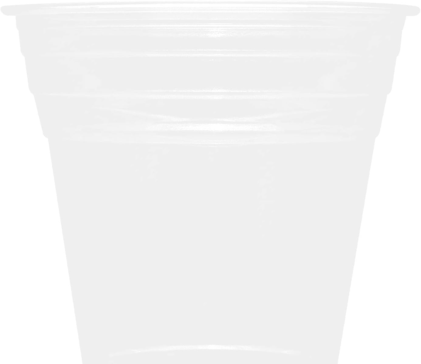 Karat [1,000 ct] 12oz Plastic Cups, Clear Disposable Cold Cups for Iced Coffee, Smoothies, Cocktail, and Water, 98mm