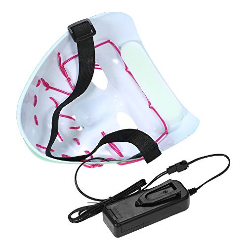 Moochy Adultos Halloween LED Light Up Máscara Halloween Costume Supplies para Festival Masquerade Co