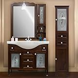 Robusto e duraturo Shop Chic Composizione arredo bagno arte povera 105 cm con colonna