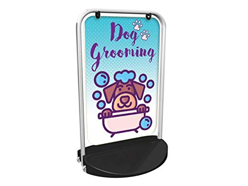 Dog Grooming Swinger 3000 Pavement Sign MEGA Listing Outdoor Street Advertising Display…