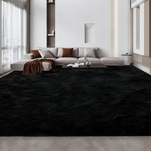 Deerhoo Large Shag Area Rugs 10 x 14, Tie-Dyed Plush