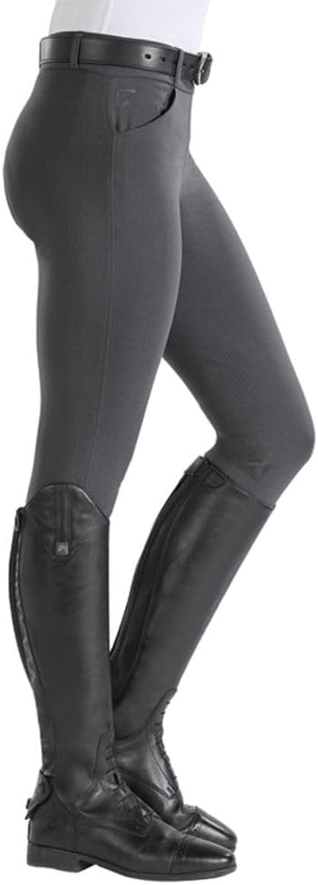 Dover Saddlery Riding Sport Ladies Pull-On Knee-Patch Breeches