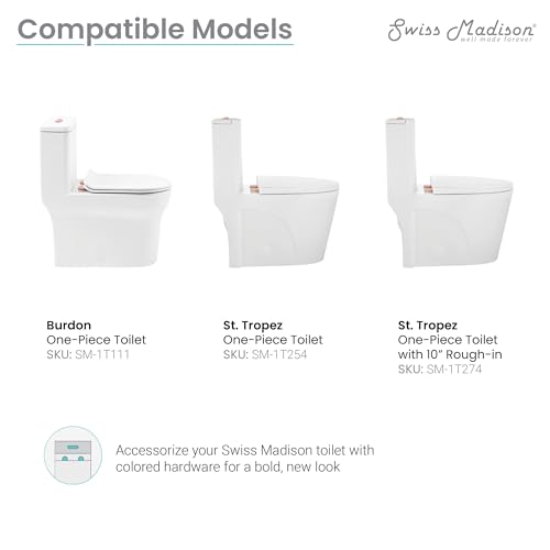 Image of Swiss Madison Well Made Forever SM-CH04BG, Toilet Hardware Rose Gold (SM-1T254)