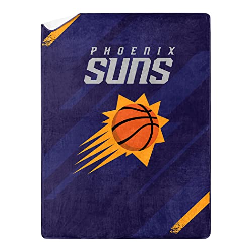 Northwest Art Mall NBA Silk Touch Sherpa Throw Blanket 60X80, Phoenix Suns