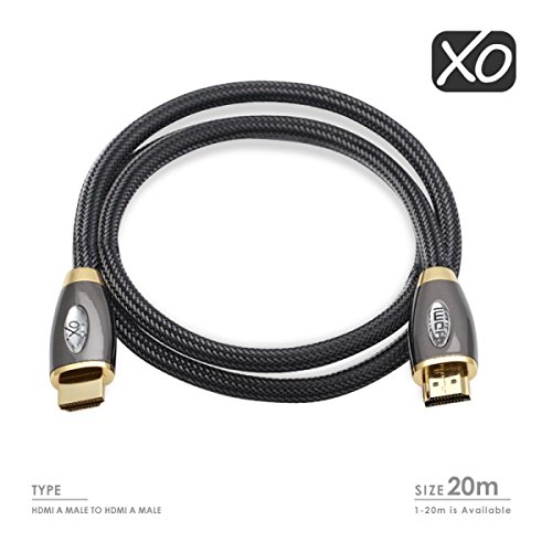 XO PRO GOLD 20m High Speed HDMI Cable (HDMI Type A, HDMI 2.1/2.0b/2.0a/2.0/1.4) - 4K, 3D, UHD, ARC, Full HD, Ultra HD, 2160p - Image 2