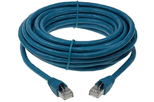 Cable de red Ethernet SF Cable Cat 6A 100ft Azul miniatura 1