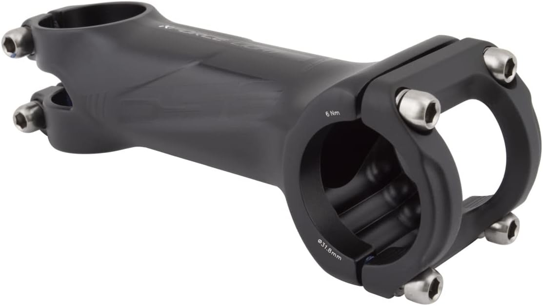 Full Speed Ahead - K-Force Light 2.0 Series Alloy and Carbon Bicycle Stem with +/- 6 Degree Rise | for Road, Gravel and Cyclocross Bike | 31.8 x +/- 6 x 100 mm