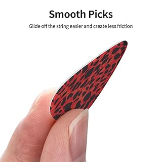 Ensemble de 12 médiators de guitare à motif léopard rouge pour guitare acoustique, guitare électrique, contrebasse… - Les Beatles, Paul McCartney, John Lennon, RIngo Starr, George Harrison Ensemble de 12 médiators de guitare à motif léopard rouge pour guitare acoustique, guitare électrique, contrebasse… – Image 3