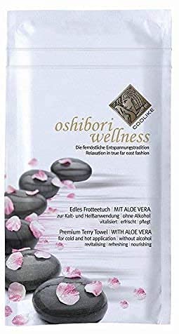 Preisvergleich Produktbild 50 x Oshibori Wellness Frotteetuch Erfrischungstuch
