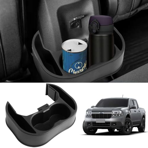 Tesmirror Cup Holder Insert for 2022 2023 2024 Ford Maverick Rear Cup Holder Expander Organizer