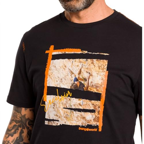TRANGO Camiseta Excelsior Negro L Hombre