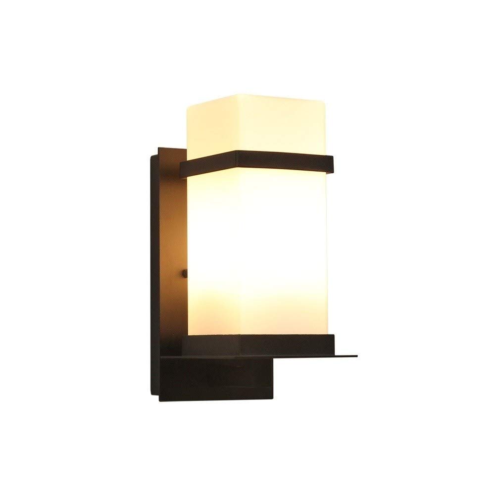 Lampe murale extérieur étanche IP55 LED en aluminium noir H40cm