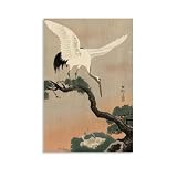 Ohara Koson Great Work (Kranich über seinem Nest), 