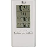 Thermor Bios Indoor/Outdoor Wired Digital Thermometer (White, 4.25-Inch x 6.5-Inch x 0.5-Inch)