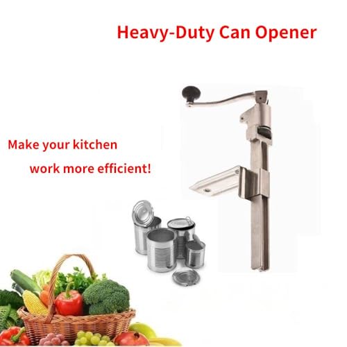 Heavy-Duty Commercial Can Opener – Industrial-Grade Manual Tabletop for 11000, Stainless Steel Blade for Cans Up to 11” Tall, for Kitchen, Restaurant, Ergonomic Handle, Easy to Clean by SMUDUKKIT - Used condition - Image 2