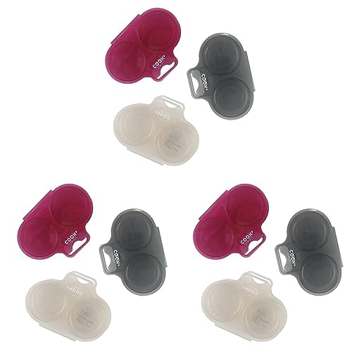 CMP IBERICA Cuisy KC2152 - Dispositivo para cozinhar ovos no microondas, 2 unidades [cores sortidas] (embalagem de 3)