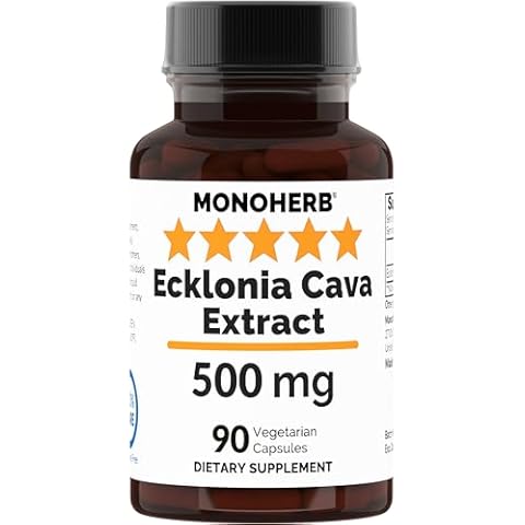 MONOHERB Ecklonia Cava Extract 500 mg per Capsule - 90 Vegetarian Capsules Cover
