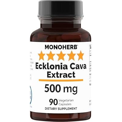 MONOHERB Ecklonia Cava Extract 500 mg per Capsule - 90 Vegetarian Capsules