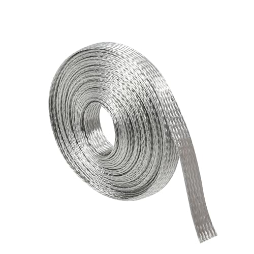 Gaine de blindage cuivre étamé 6mm tresse métallique EMI RFI
