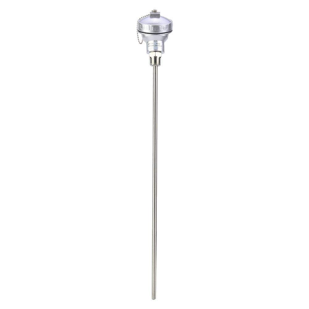 PRAV® Temperature Sensor, Durable Thread Thermocouple Terminal Head Anti-Rust 201 Stainless Steel Simple for Temperature Controllers for Industry(Protection Tube 400mm)