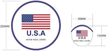 Foldable Collapsible Frisbee Fan With Pouch Flag USA - Set of Two