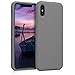 Produktbild kwmobile Hülle kompatibel mit Apple iPhone XS - Handyhülle gummiert - Handy Case in Titanium Grey