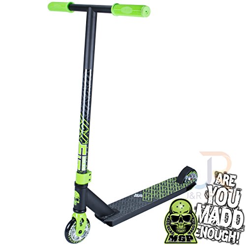 Madd Gear Kick Extreme - Patinete (modelo 2017), negro/verde