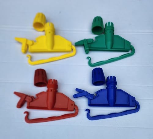 Image of 3pcs of Kentucky Plastic Head Clips Universal Fitting and Secured Attachment Between Mop Heads Replacement and Handle Takeaway (3x Plastic Head clip)