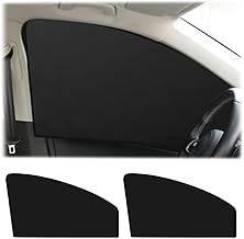 JNNJ Magnetic Car Side Sun Shades, Block UV Rays & Privacy Protection, Universal Side Sunshade for Babies, Pets and Dogs (2 Front)