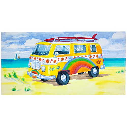 Beachland Surf Van - Toalla de playa de 76,2 x 152,4 cm, 100% algodón, diseño de Surfin USA