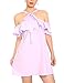 May&Maya Women's Flounce Ruffle Edge Mini Dress (XL)