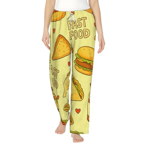 Pantalon confortable en flanelle pour femme contre le froid
