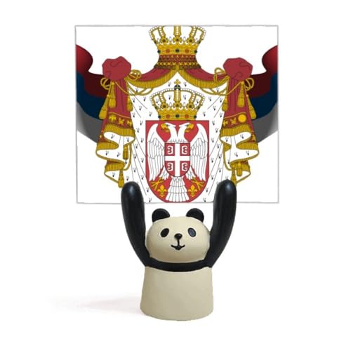Carton animal panda stand serbe comme cadeau de bureau original