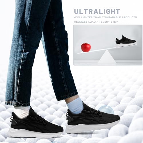 Image of Men Running Shoes Tennis Walking Gym Slip On Workout Athletic Fashion Sneakers Lightweight Breathable Sport Jogging Casual Shoe