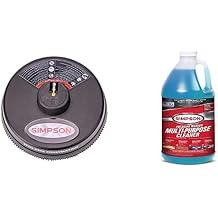 80165 Scrubber 15" Steel Pressure Washer Surface Cleaner for Cold Water Machines + Simpson Cleaning Multipurpose Cleaner for Pressure Washers, 1 Gallon