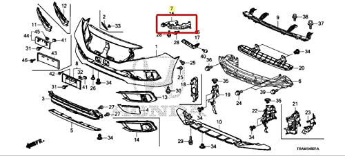 Honda Genuíno Beam, R- FR- Para-choques