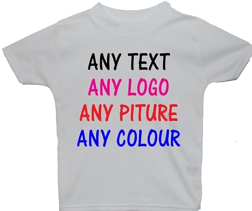 Image of Acce Products Personalised Full Colour Baby, Children's T-Shirt White