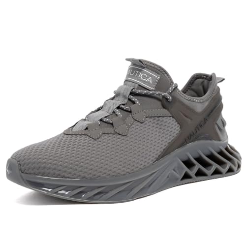 Image of Nautica Men's Casual Fashion Sneakers - Lightweight Lace-Up Athletic Walking Shoes for Gym & Tennis, Comfortable