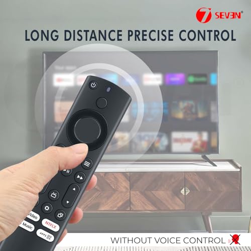7SEVEN® Compatible with Croma Tv Remote Suitable for 4K Ultra HD LED Fire TV with Alexa Compatibility EL7365 EL7368 EL7366 EL7367 Model 32 43 50 55 Inch Television Without Voice Command 8 41EdacBL7XL