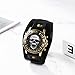Imagen de JewelryWe Reloj Calavera Steampunk Hombre: Reloj de Pulsera de Cuarzo Analógico Moteros Redondo Vintage para Caballero Correas de Cuero Ancha