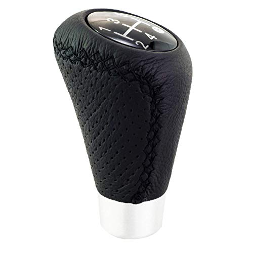 Bashineng 5 Speed Shift Knob Shifting Lever Leather Gear Stick Transmissions Shifter Handle Fit Most Manual Cars Truck Suv Vehicle (Black) #TOP5