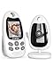 BOIFUN Babyphone mit Kamera 2 Zoll Tragbares Vox-Funktion Temperatursensor Nachtsicht-Video-Babyfon 2,4 Ghz, Intelligentes Standby Baby Monitor Gegensprechanlage Schlaflieder Lange Akkulaufzeit, 720p