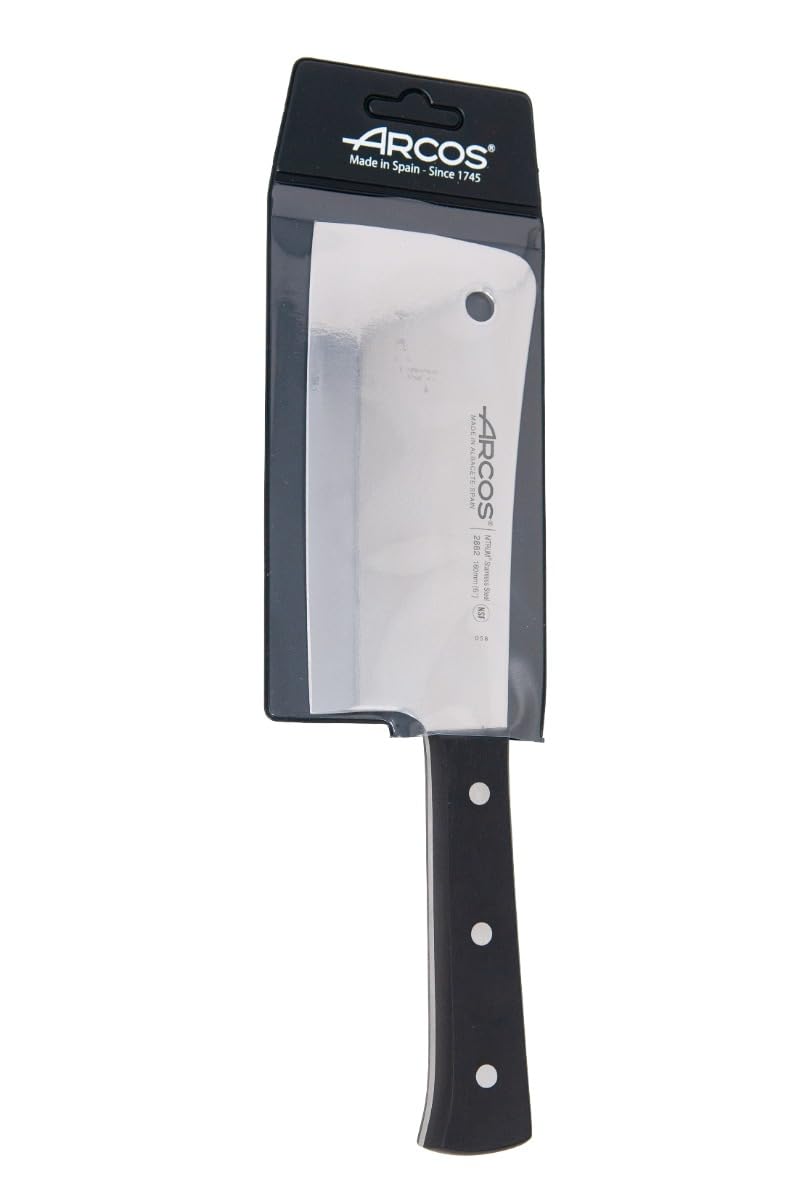 Arcos Cuchillo Carnicero Nitrum Acero Inoxidable 160 mm 477 gr Profesional Deshuesar Mango Ergonómico POM Negro