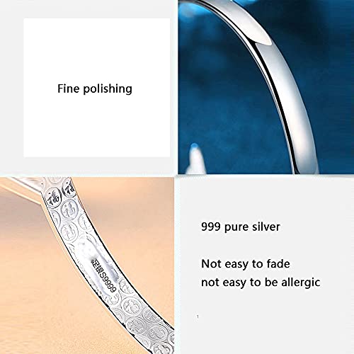 Pulseira Pulseira Para As Mulheres,Asas De Moda Pulseiras Pulseiras,999 Prata Esterlina,Senhoras Pun