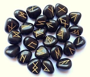 crystalmiracle Lot of 25 Black Agate Gemstone Tumble Rune Stones Set Crystal Healing Reiki Gift Wellness Meditation Feng Shui