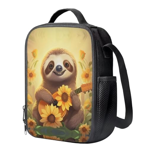 Cute Sloth Kids Backpacks for Teen Girls for Middle School Custom School Backpack for Girls 10-12 Aesthetic White Set with Lunch Box Kids Travel Back Pack with Water Bottle Pockets4