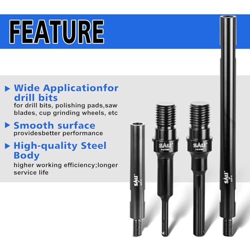 SALI Adaptateur 1 1/4" UNC sur SDS Max pour Carotteuse Couronne de Forage Scies Cloche Adaptateur SDS Max Adaptateur pour Foret à Carrelage – vue 5