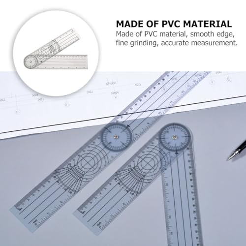 Goniómetro de plástico PVC para medición ortopédica miniatura 6