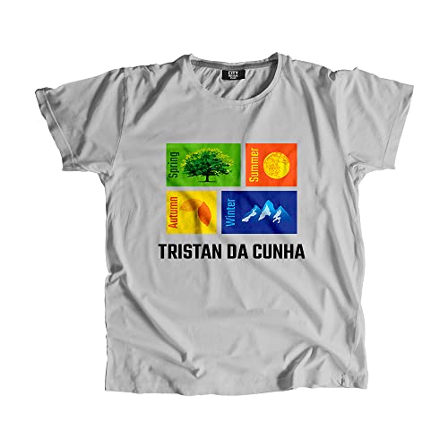 T-shirt Tristan da Cunha melange grey look urbain et moderne