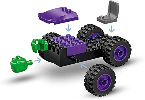 Lego 10782 Marvel Hulk vs. Rhino Monster Truck Showdown, Toy for Kids, Boys & Girls Age 4 Plus with Spider-Man Minifigure, Spidey and His Amazing Friends Series by LEGO - Used condition - Image 2